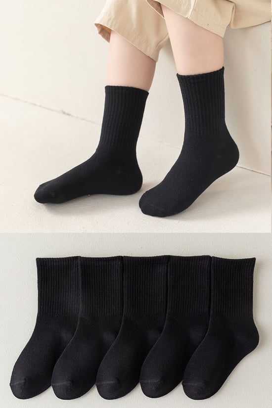 BGK Unisex Çocuk 5 Çift Kolej Çorap 1-2 Yaş