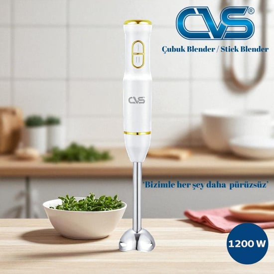 Cvs Dn 12115 Gold 1200 Watt 2 Bıçak Çubuk Blender