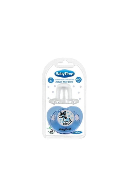 Babytime Kiraz Uçlu Koruyucu Kapaklı Şeffaf Desenli Emzik No 3 Bt148