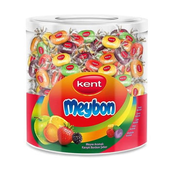 Kent Meybon Bonbon Şeker 1000gr Meyveli