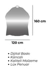 Lüx Penuar Berber Önlüğü Dijital Baskı 120x160 Cm Model: 1562