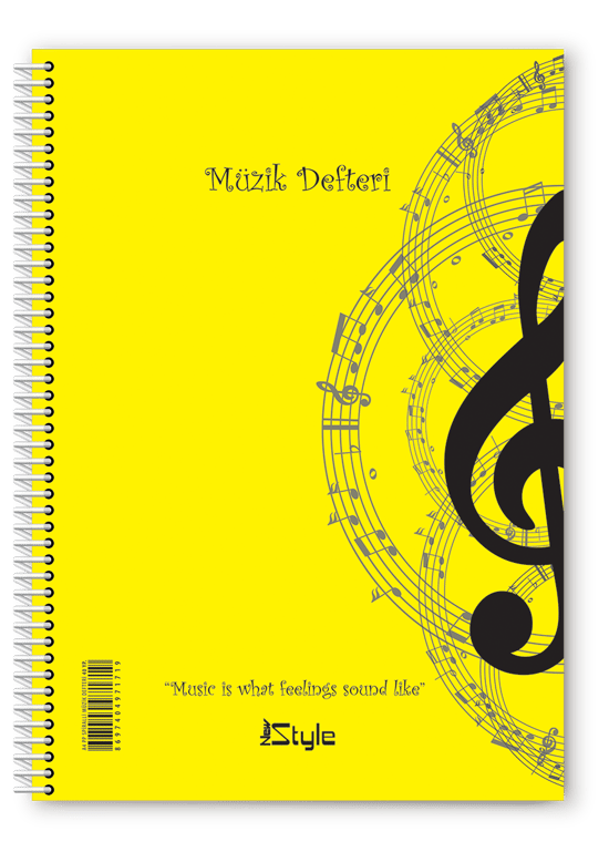 Umut Newstye Müzik Defteri 40 Yaprak 8'li