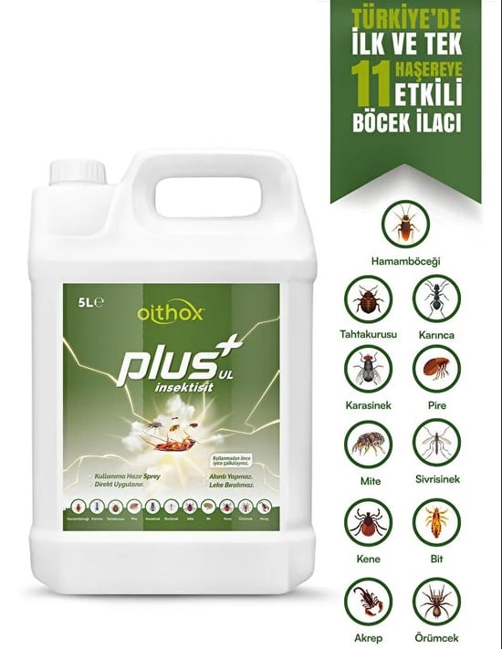 Oithox Plus İnsektisit 5 Litre Haşere İlacı (11 Haşereye Etkili)