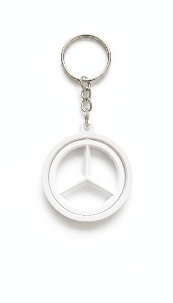 Mercedes Logosu Figürlü Hareketli Anahtarlık