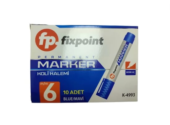 Fixpoint Mavi Kesik Uçlu Koli Kalemi