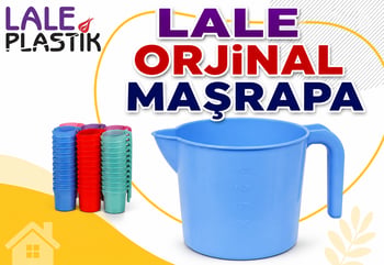 Lale Plastik Orjinal Maşrapa-karışık Renklerde-1500 Ml