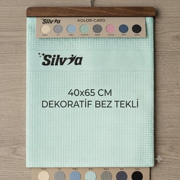 Silvia 40x65 Cm Kartelalı Dekoratif Bez Tekli-temizlik Bezi