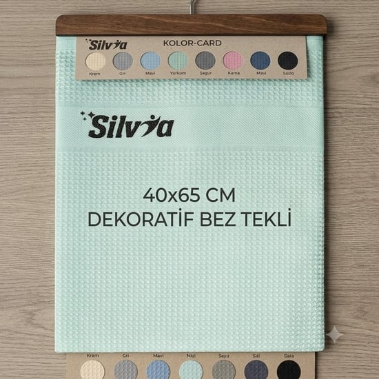 Silvia 40x65 Cm Kartelalı Dekoratif Bez Tekli-temizlik Bezi