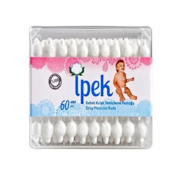 İpek Bebek Kulak Temizleme Pamuğu 60 Adet