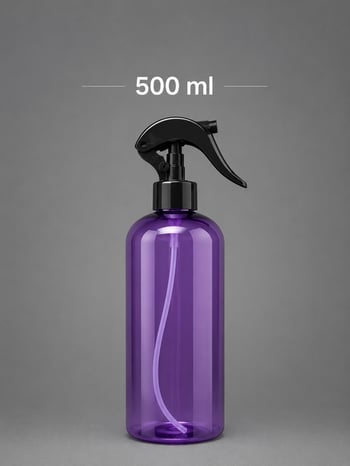 500 Ml Pembe Sprey Şişe İthal Trigger Dahil | Premium Boş Plastik Sprey Şişesi | Kozmetik, Temizlik ve Oto Bakım