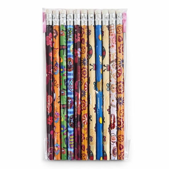 Desenli Silgili Kurşun Kalem