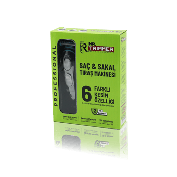 Mr.trimmer Mr-055 Rd-055 Saç & Sakal Kesme Traş Makinesi ( 6 Farklı Kesim ) ( Usb Şarjlı ) ( 2 Kademe Bıçak Ayarı )