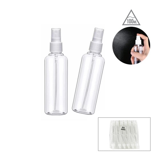 İ17-030 ( 100ml ) ( Şeffaf & Plastik ) ( Boş ) Sprey Şişe