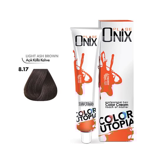 Morfose Onix Saç Boyası 8.17 Açık Küllü Kahve 60 Ml