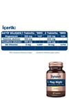 Mag Night 30 Tablet Magnezyum Bisglisinat, Passiflora, Valerian, B6 Vitamini- Akşam Magnezyumu