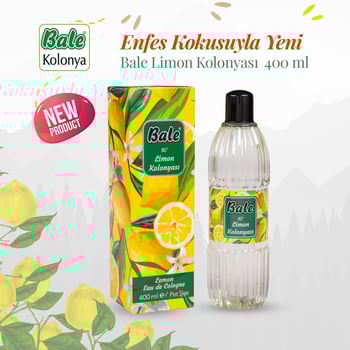 BALE LİMON KOLONYASI KUTULU PET ŞİŞE 400 ML.