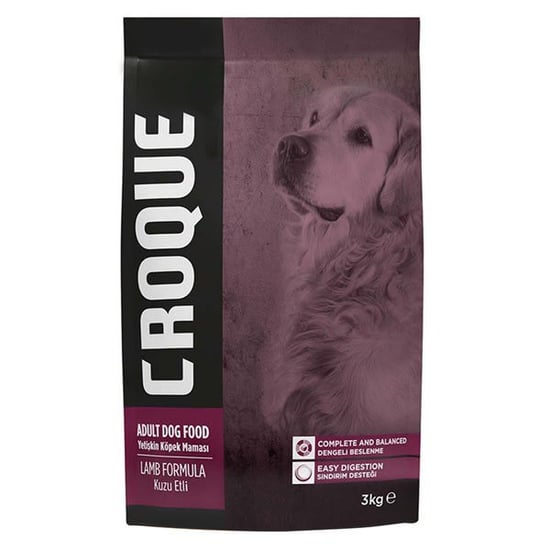 Croque Yetişkin Kuru Köpek Maması Kuzu Etli 3kg