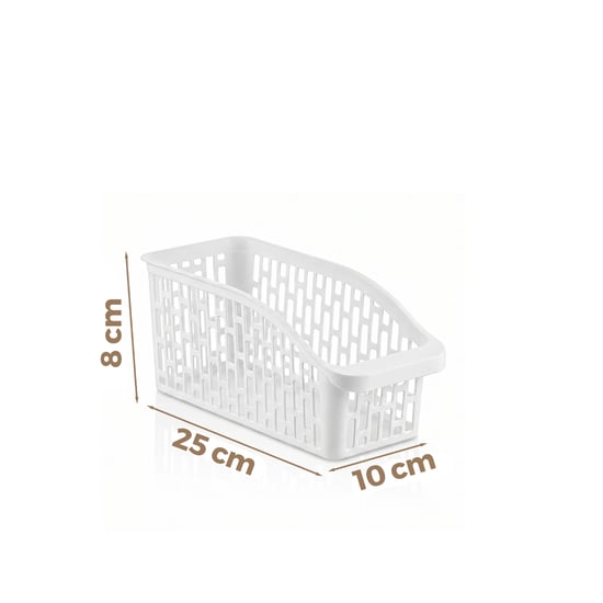 Urve Ur-3561 ( 25x10x8cm ) ( Beyaz ) ( Mini ) ( Düzenleyici ) Plastik Çok Amaçlı Organizer