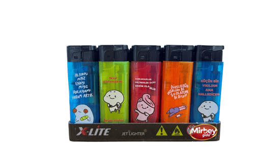X-lite Baskılı Resimli Figürlü Çakmak *50 Pcs