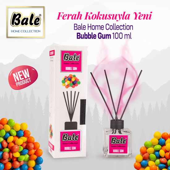 Bale Bambu Çubuklu Ortam Kokusu 100 Ml. Bubble Gum (sakız)