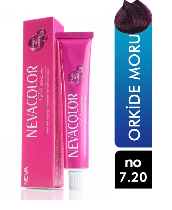 Nevacolor Premium Tüp Saç Boyası Orkide Moru 7.20 50 ml