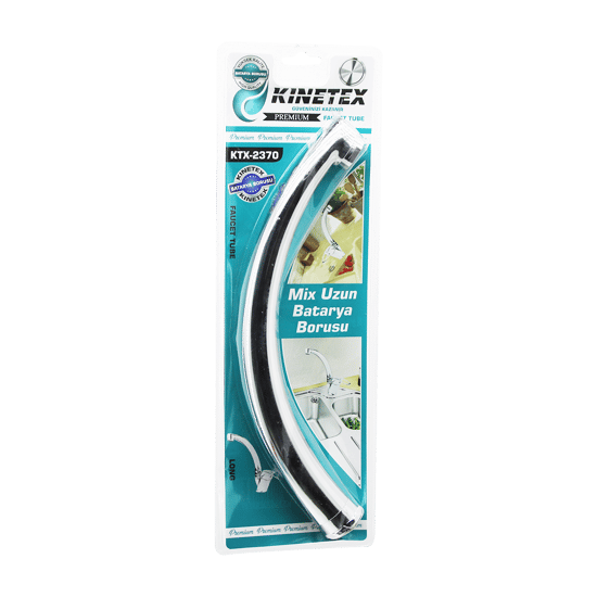 Kinetex Ktx-2370 ( Mix Uzun ) ( Evye ) Mutfak Batarya Borusu ( Süzgeçli Uç ) ( Krom Kaplama )