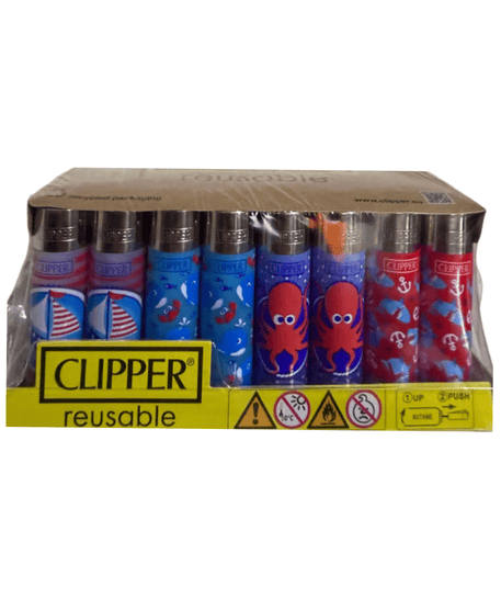 Clipper Okyanus Tema Reusable Çakmak