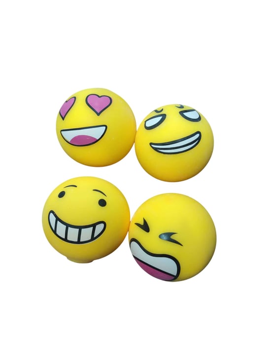 Adm 062 Sarı Emoji Dolgulu Elastik Top Sukuşi (Squishy)