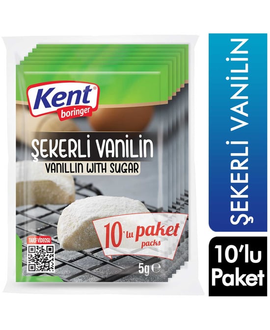 Kent Boringer Şekerli Vanilin 10'lu Ekonomik Paket
