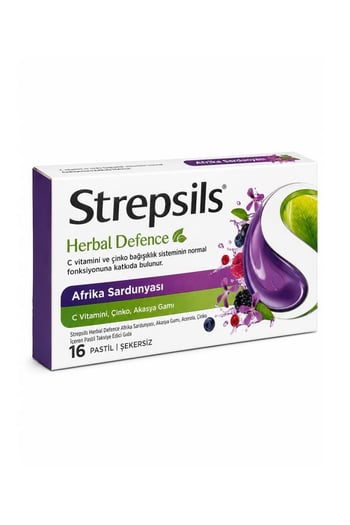 Strepsils Herbal Defence Afrika Sardunyası 16lı Pastil