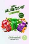 Herby Wellness Shot 12'li Deneme Paketi Bitki Bazlı İçecek 60 Ml