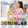 Yakut-14004 ( Altı Bardaklı ) ( Renkli & Boyun Asmalı ) ( Plastik & Pipetli ) Çocuk Matara ( Suluk ) ( 600ml )