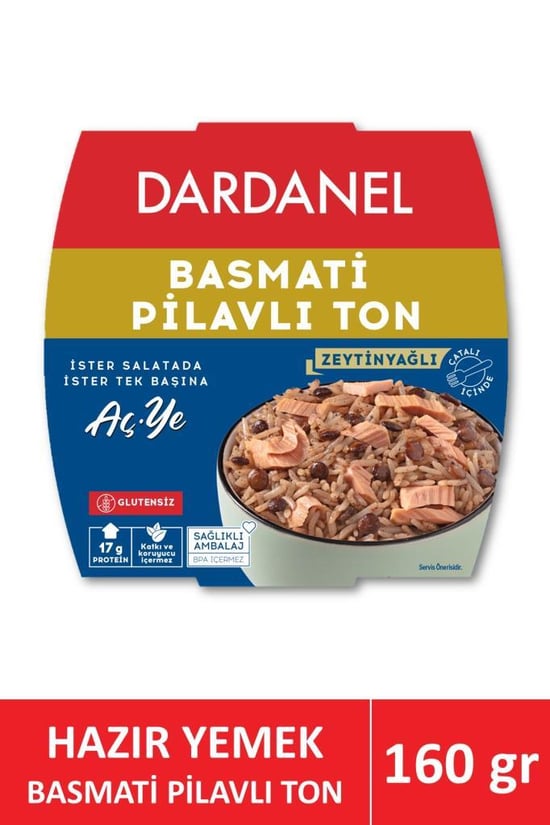 Dardanel Aç ye Hazır Yemek Basmati Pilavlı Ton Balığı 160 Gr