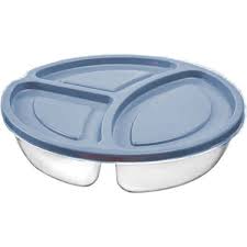 Blue Hause Büyük 3 Bölmeli Saklama Kabı - 1100 Ml Plastik Saklama Kabı