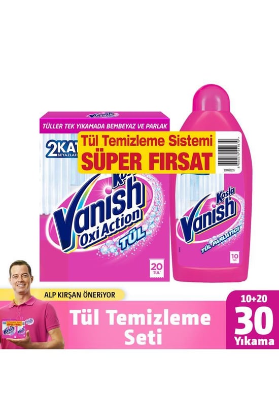 Vanish Kosla Tül Beyazlatıcı 450 Gr Gold + Tül Parlatıcı 450 Ml
