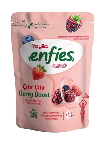 Yayla Enfies Freeze Dried Dondurularak Kurutulmuş Çıtır Meyve-berry Boost 15 Gr