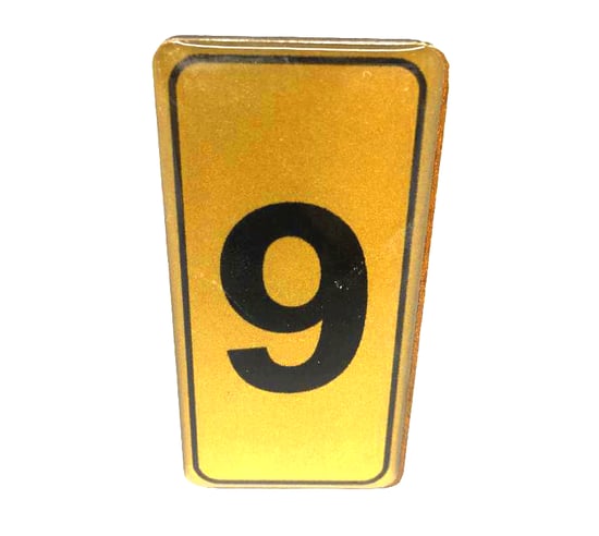 Kapı Numarası No-9 Silikonlu Yapışkanlı