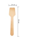 Roll-up Doğa Dostu Ahşap Dondurma Kaşığı 100 Adet Paket