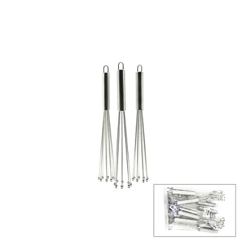 İ22-358 ( 8-boncuk Uçlu ) Metal Çırpıcı ( Krom Sap ) ( Uçları=it Topla & Çek Aç ) ( Uç=13.5cm& Sap:11.5cm )