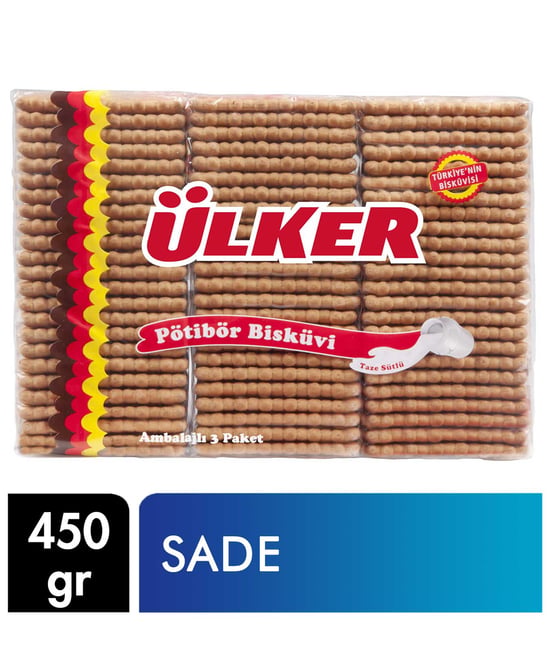 Ülker Petibör Bisküvi 450 Gr Sade