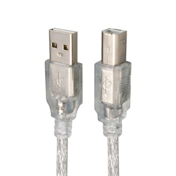 5 Metre 2.0v Şeffaf Mavi Usb Yazıcı Kablosu