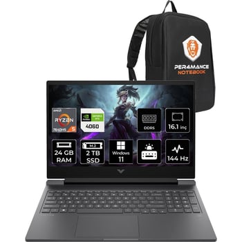 HP Victus 16 Ryzen 5 7640HS RTX 4060 24GB RAM 2TB SSD 16.1" FHD 144Hz Win11 Pro 7Z4M8EAPN412 Gaming 