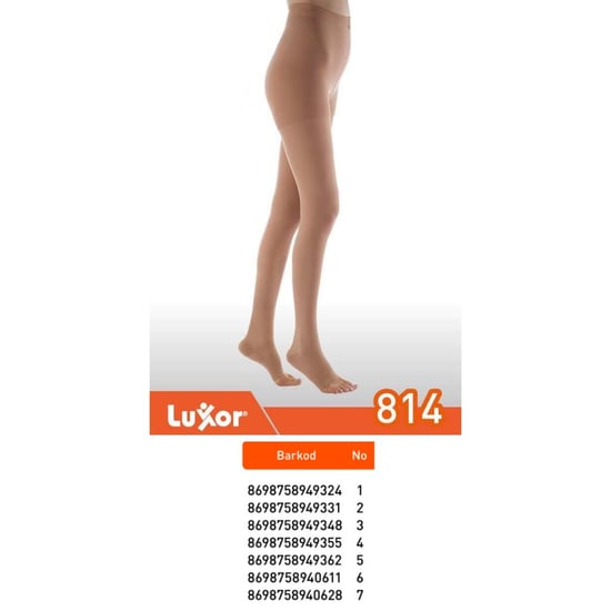 Luxor Varis Çorabı Külotlu Burnu Açık (814/4)