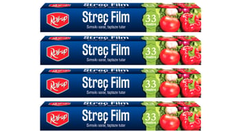 Roll-up Streç Film Set 30cm X 33m X 4 Kutu