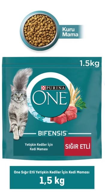 Purina One Sığır Etli Yetişkin Kedi Maması 1,5 Kg