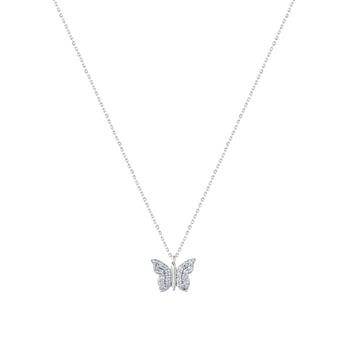 Star Pırlanta 0.13 Ct Pırlanta Kelebek Kolye