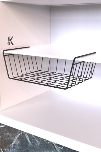 Metal Raf Altı Asma Sepet Organizer