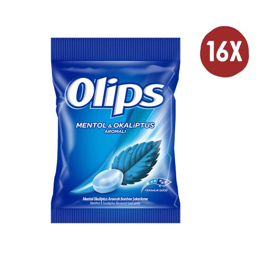 Olips Poşet Mentol Okaliptus 76gr Şeker 16'lı Adet
