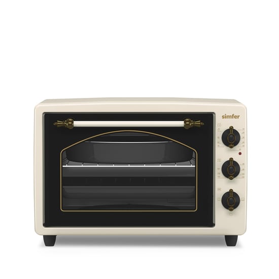 3495 Retro Bej 34 Lt Statik Mini/midi Fırın - 4 Fonksiyon, Programlanabilir Pişirme & Isı Kontrol