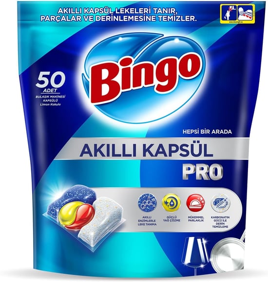 Bingo Bulaşık Makine Kapsül Pro 50 Li
